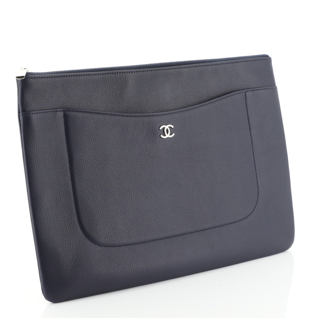 O Case Clutch Quilted Lambskin Large