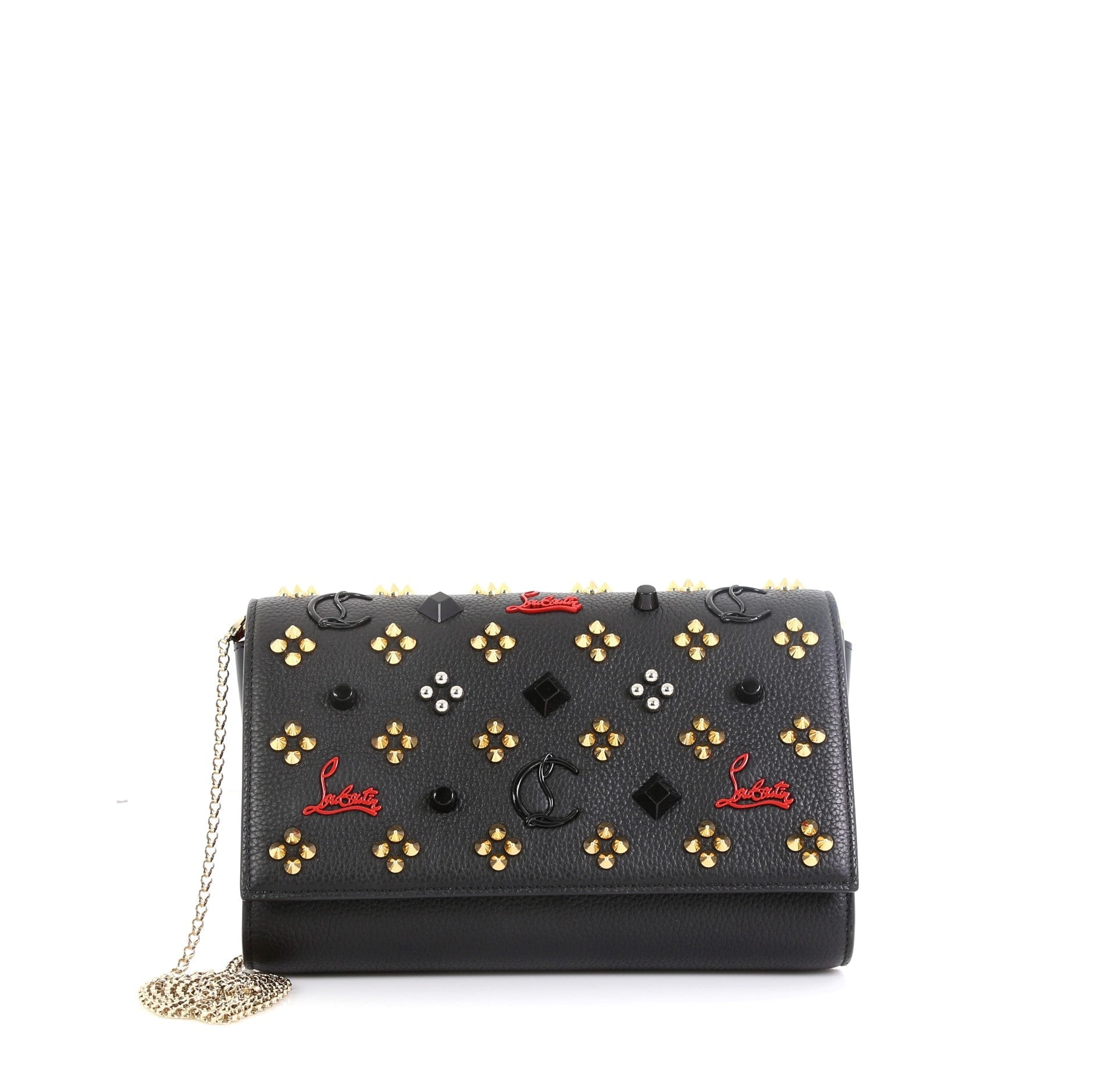 Paloma Clutch Embellished Leather Small