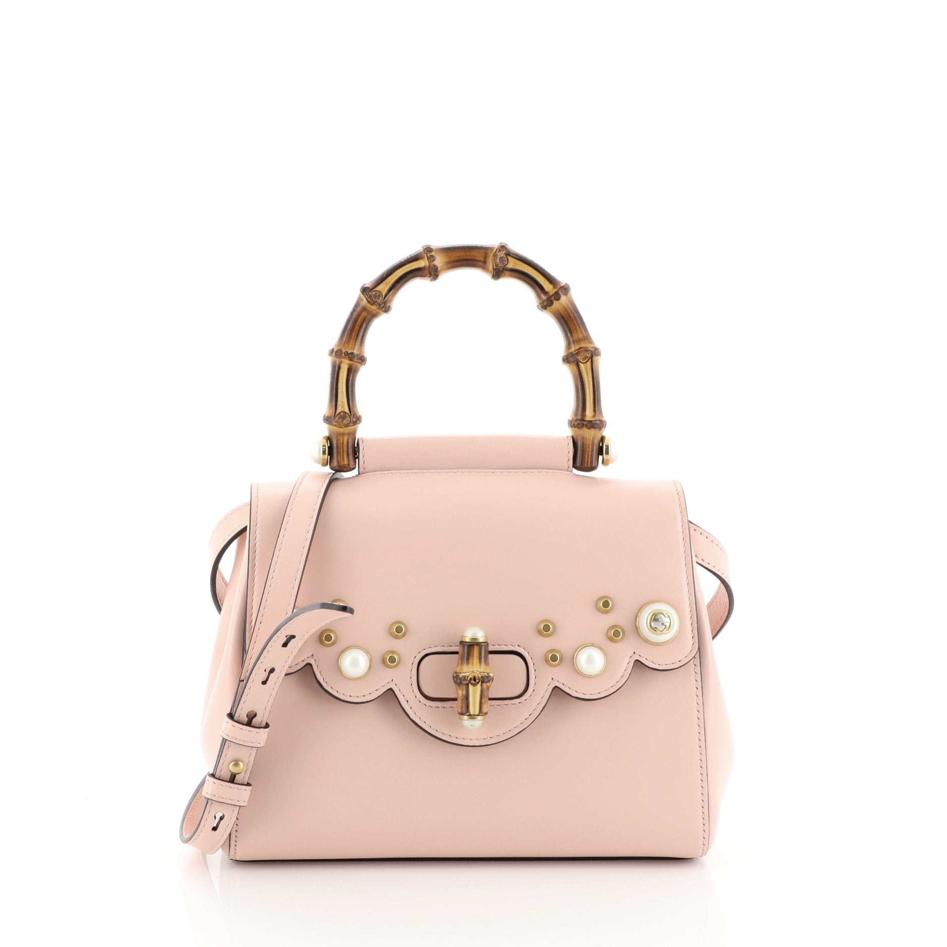 Pearly Peony Satchel Leather Mini