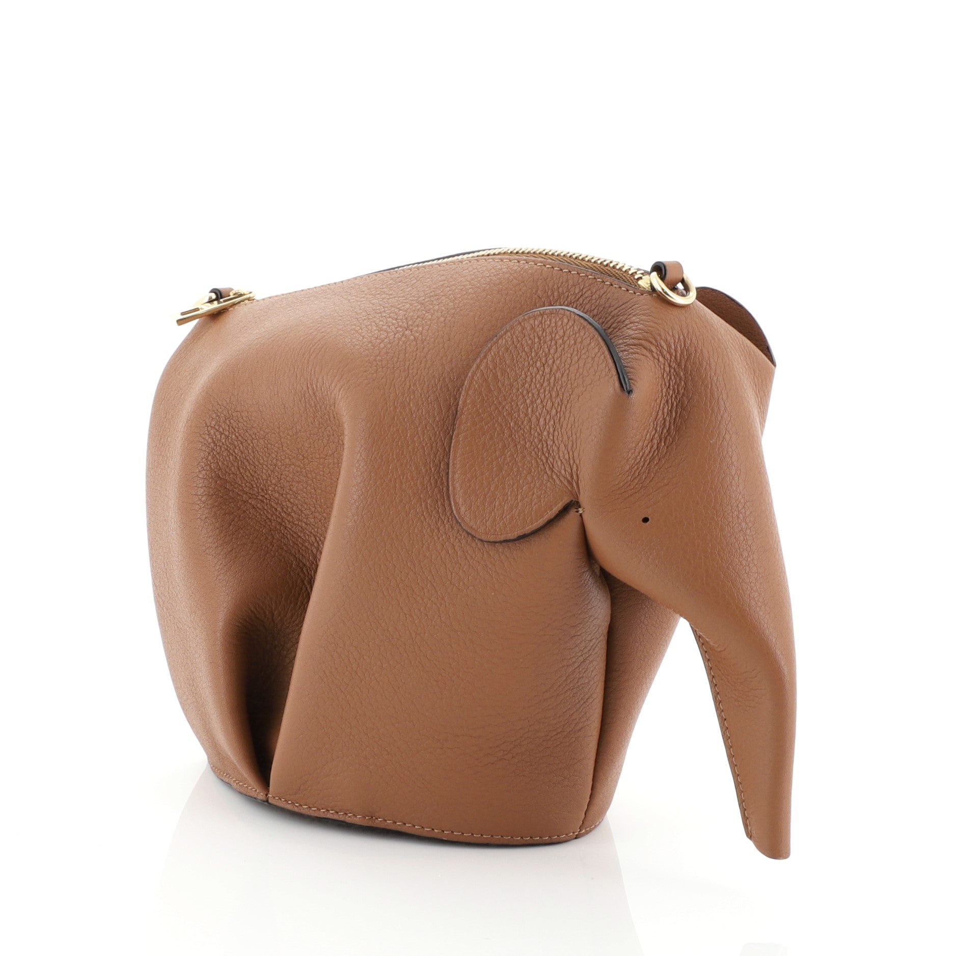 Elephant Crossbody Bag Leather Mini