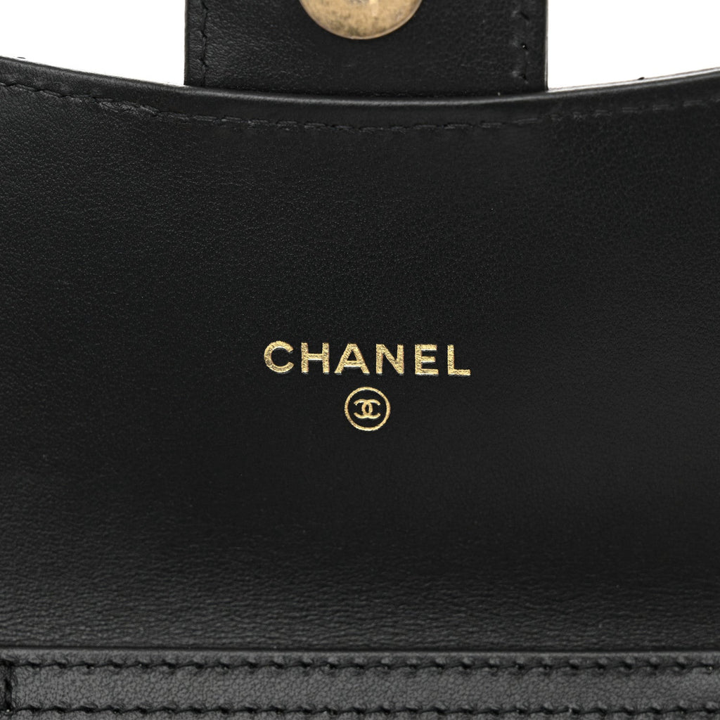 Aged Calfskin Quilted Reissue Belt Bag Black