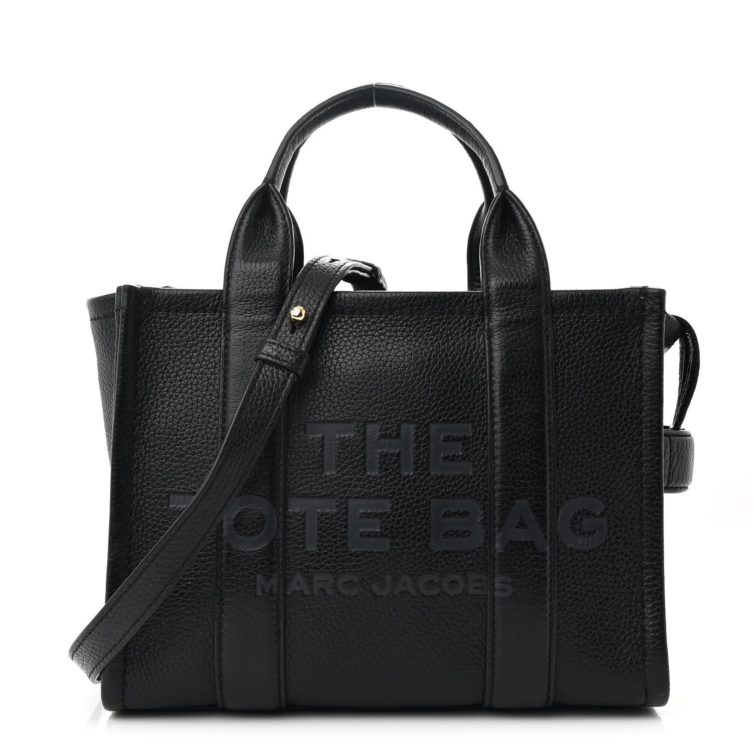 Grained Calfskin Small The Tote Bag Black