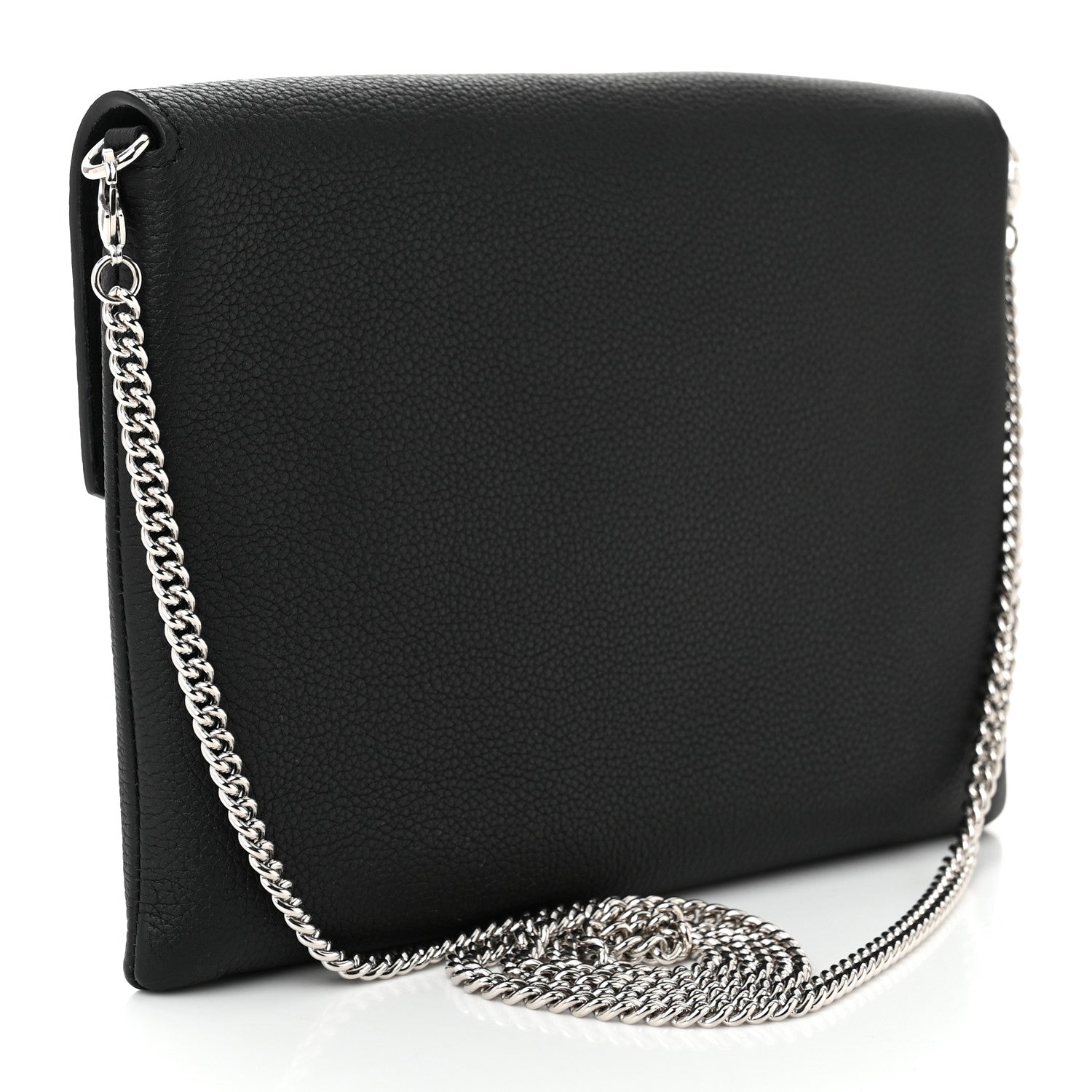 Soft Calfskin My Lockme Chain Pochette Black