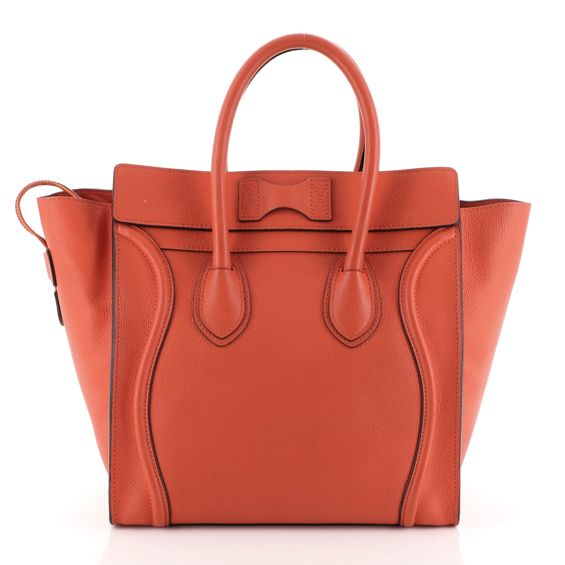 Luggage Handbag Grainy Leather Mini
