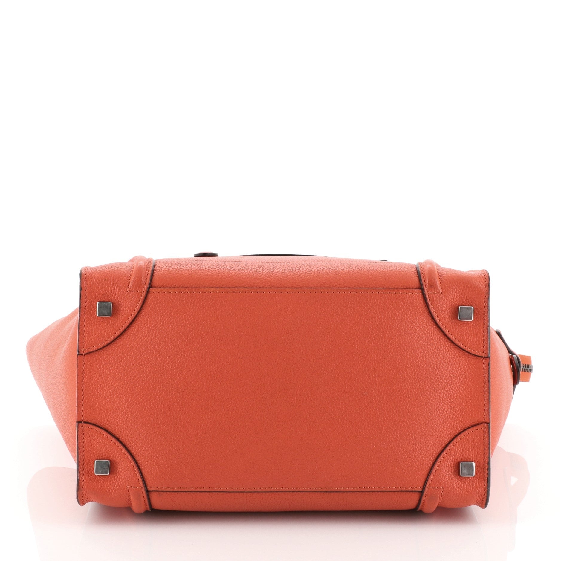 Luggage Handbag Grainy Leather Mini