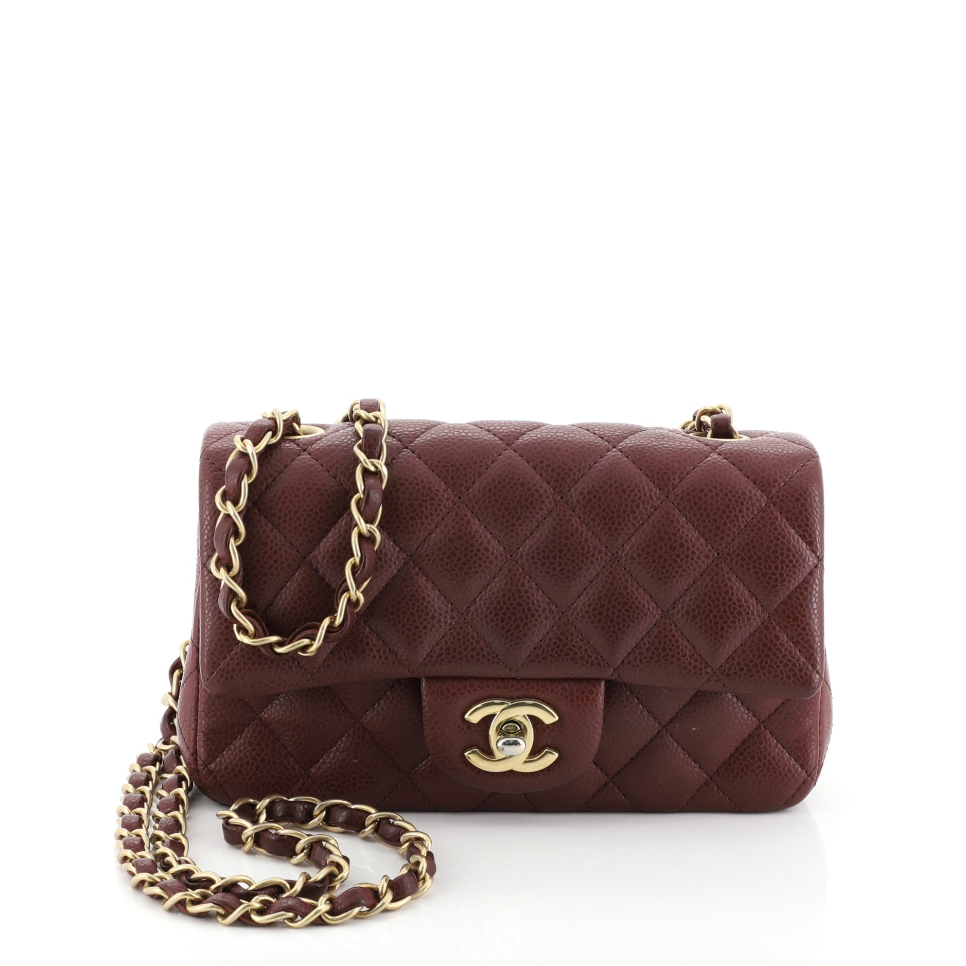 Classic Single Flap Bag Quilted Caviar Mini