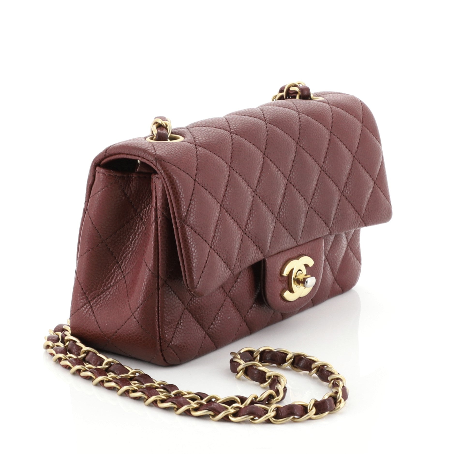 Classic Single Flap Bag Quilted Caviar Mini