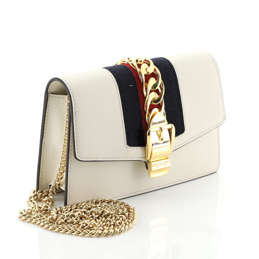 Sylvie Chain Shoulder Bag Leather Super Mini