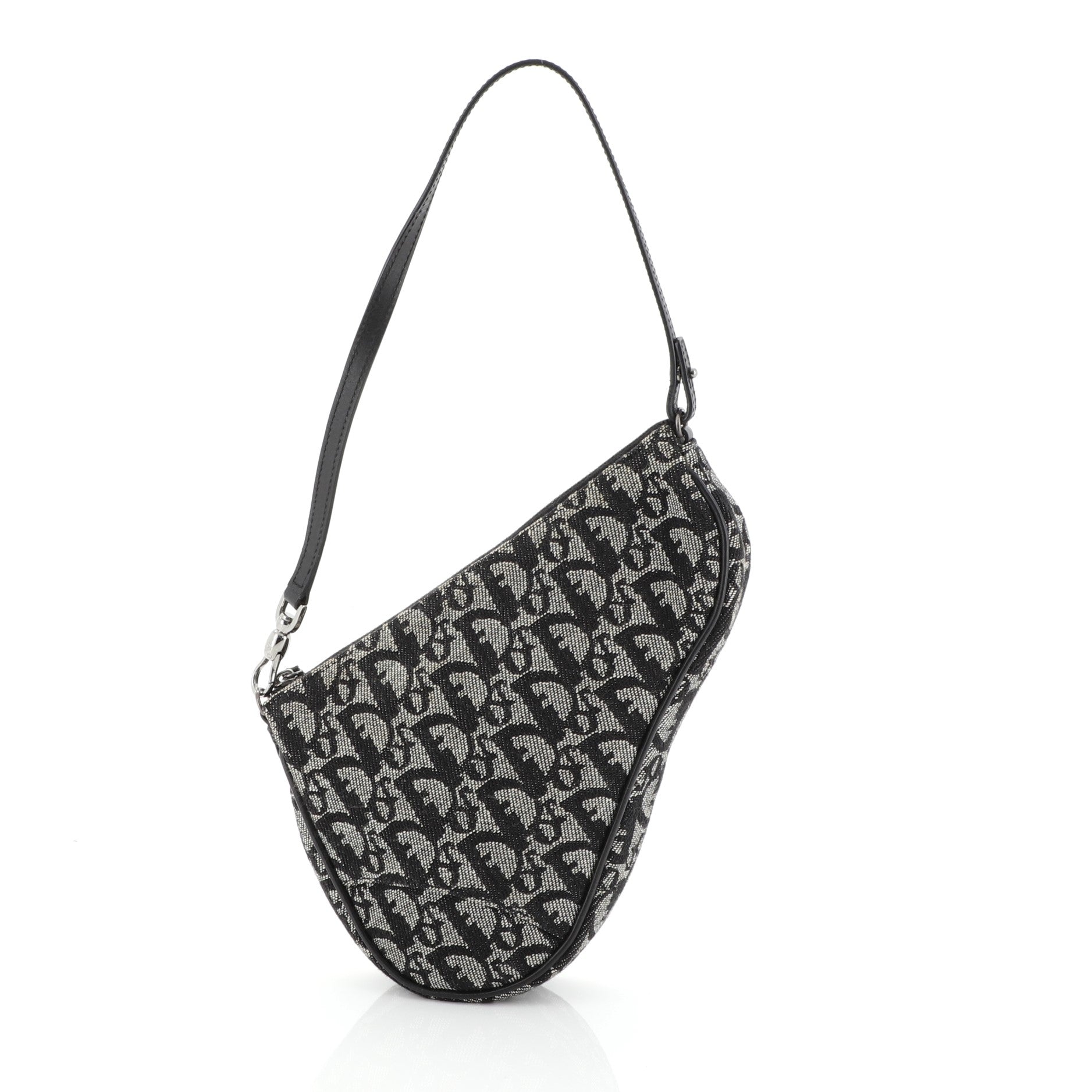 Vintage Saddle Bag Diorissimo Canvas Mini