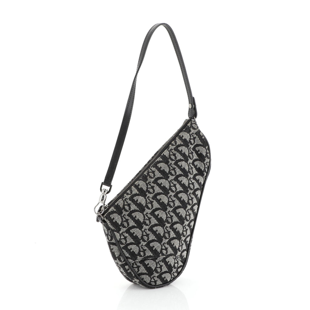 Vintage Saddle Bag Diorissimo Canvas Mini