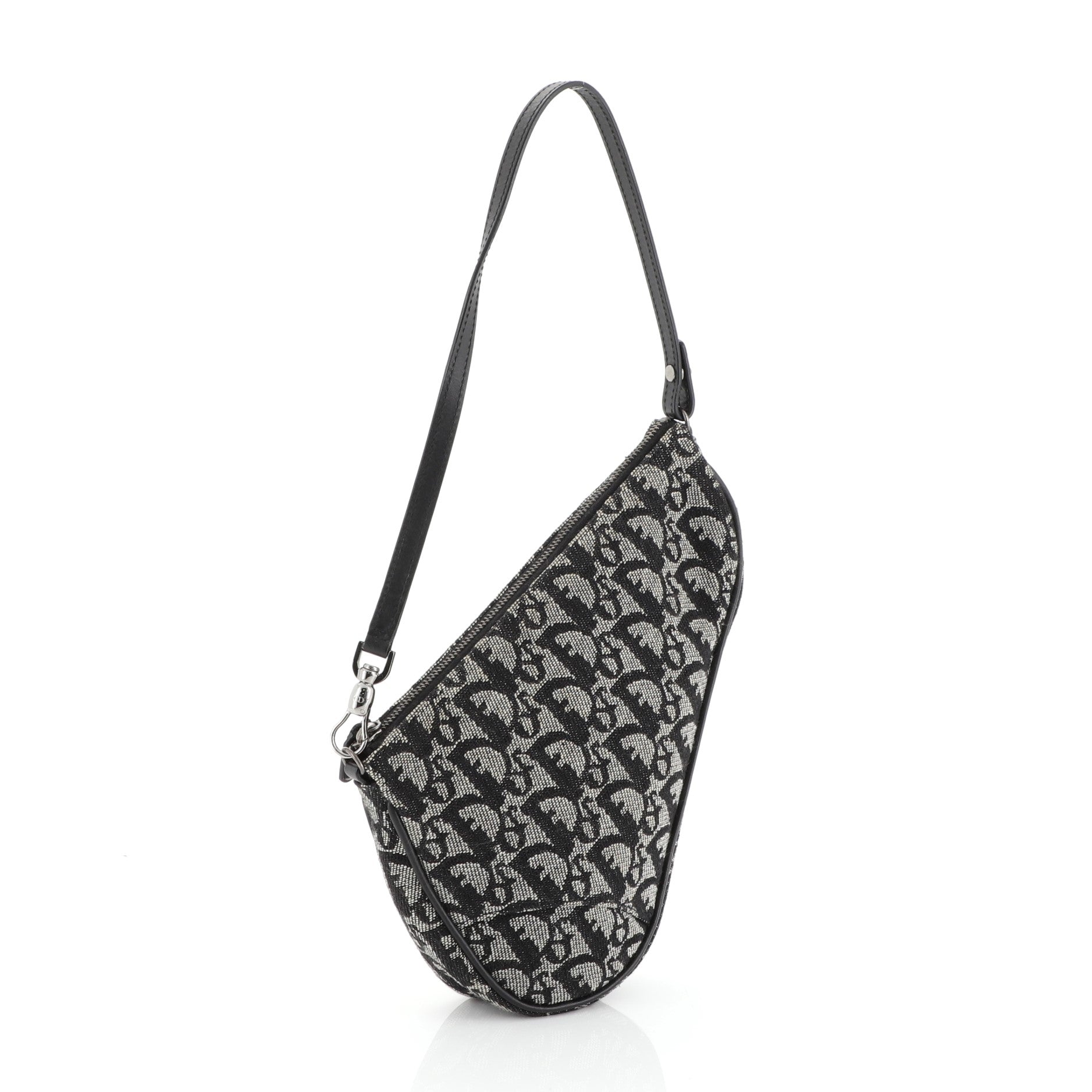 Vintage Saddle Bag Diorissimo Canvas Mini