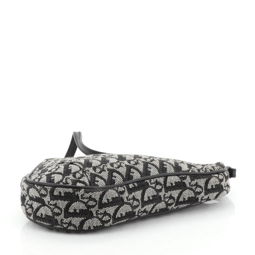Vintage Saddle Bag Diorissimo Canvas Mini