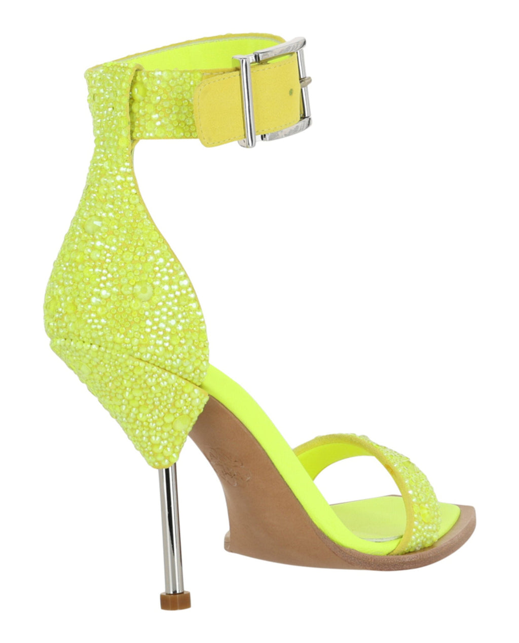 Crystal Embellished Heel Sandals