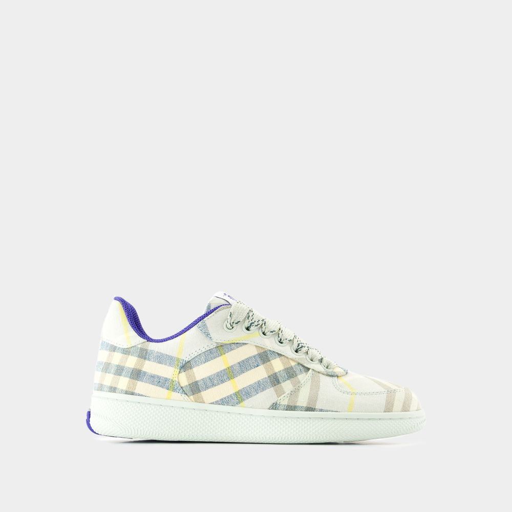 Women's Terrace Check Sneakers - Burberry - Linen - Multi