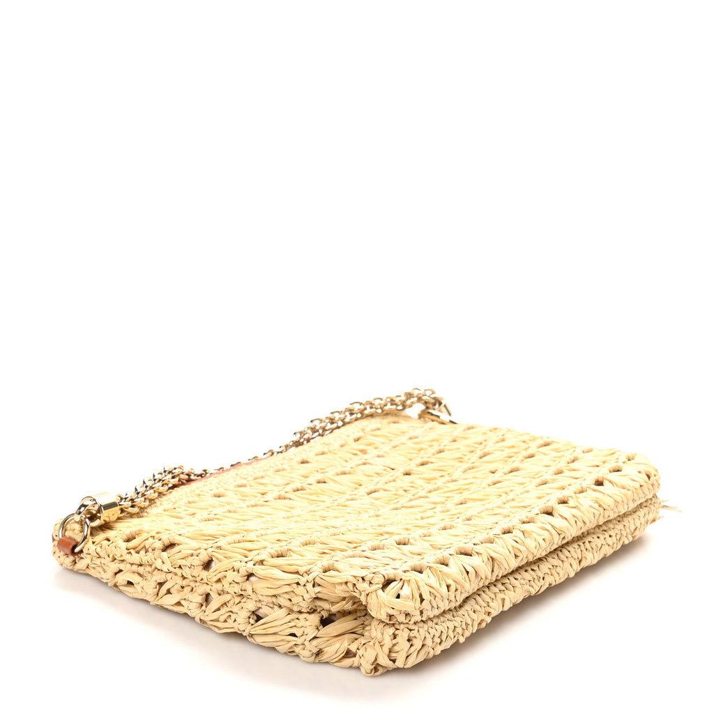 Raffia Callie Tassel Shoulder Bag Natural