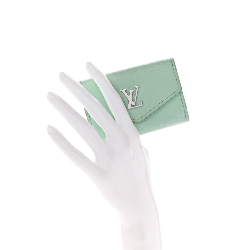 Calfskin Lockmini Wallet Menthe