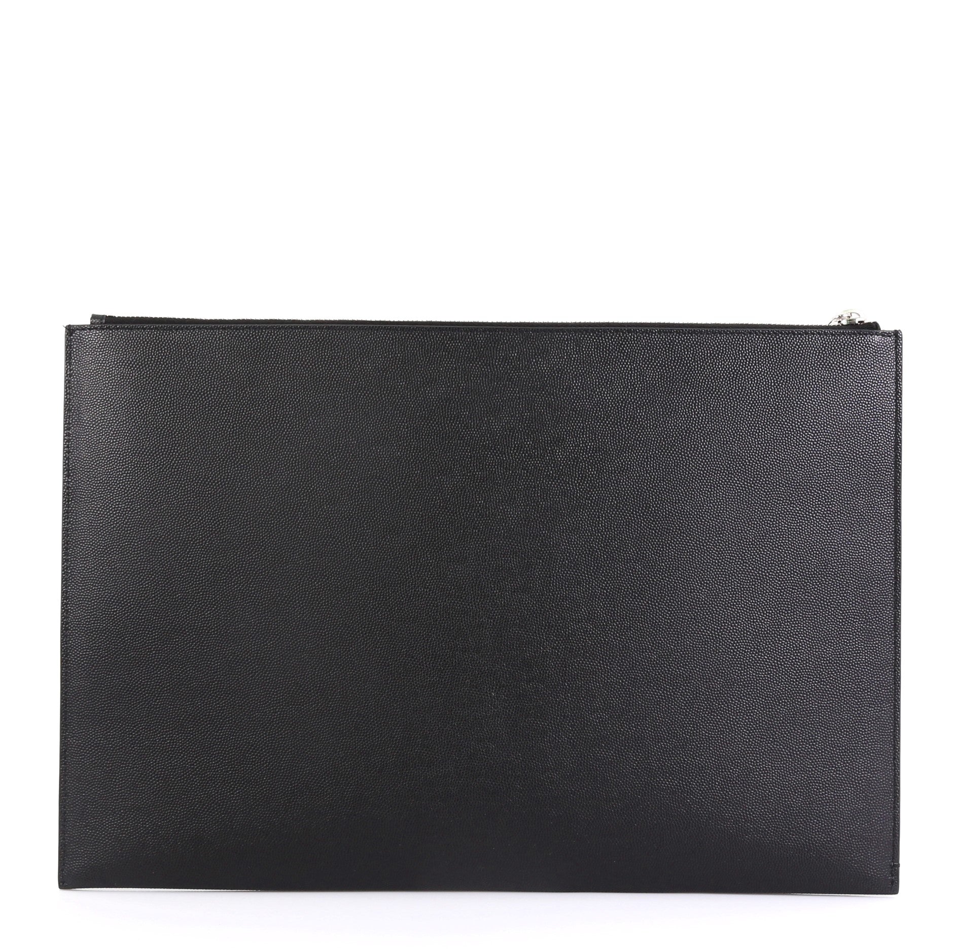 Letters Zip Clutch Leather Large