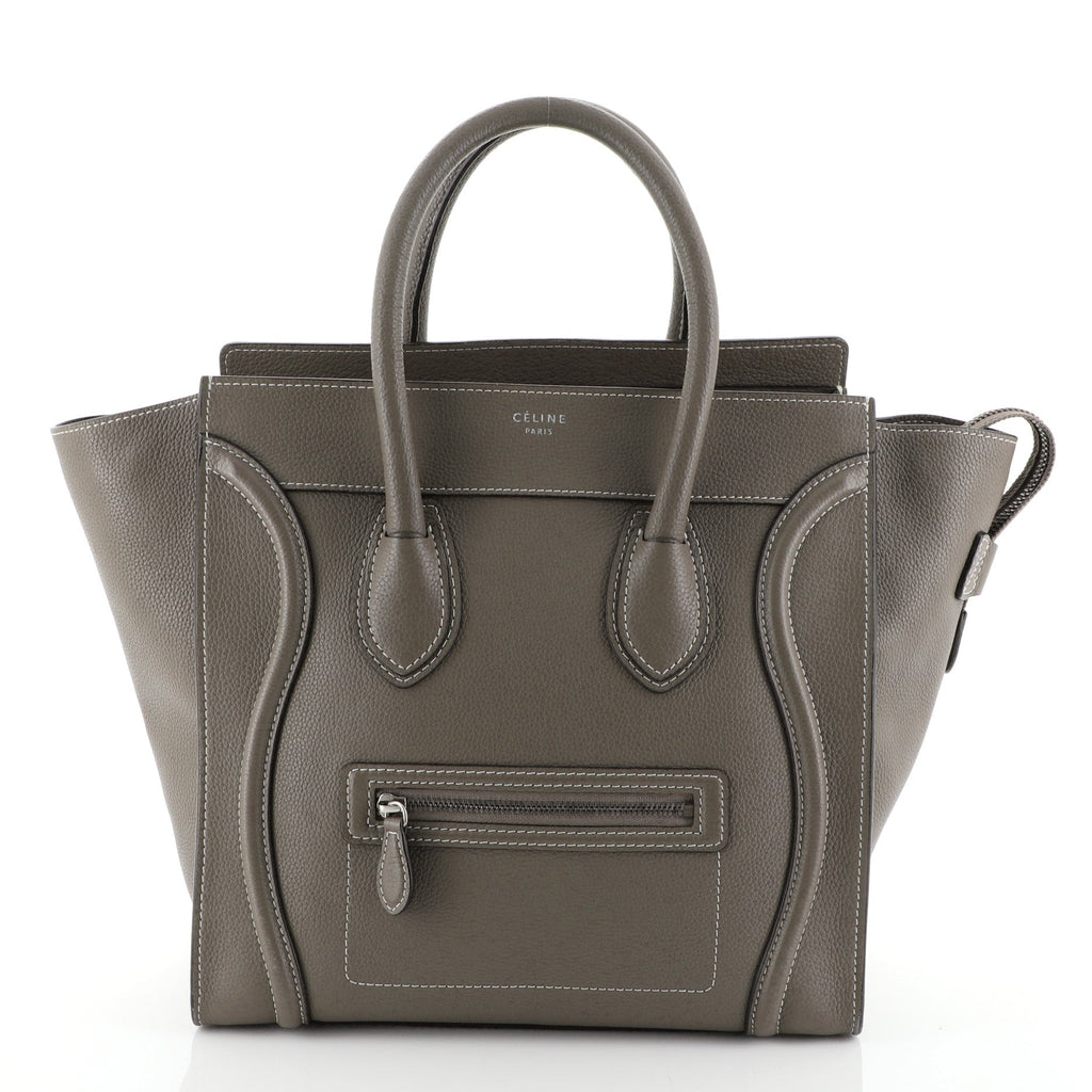 Luggage Handbag Grainy Leather Mini