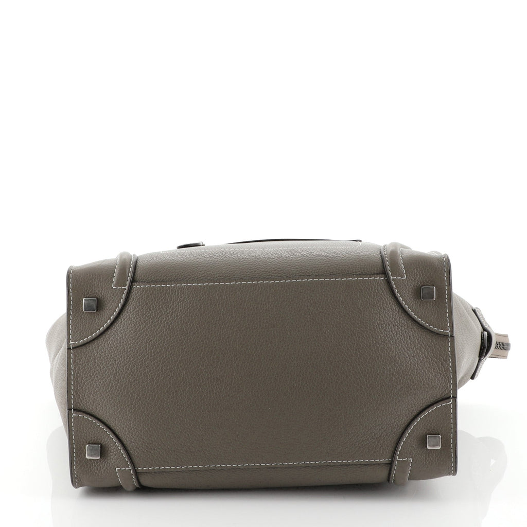 Luggage Handbag Grainy Leather Mini