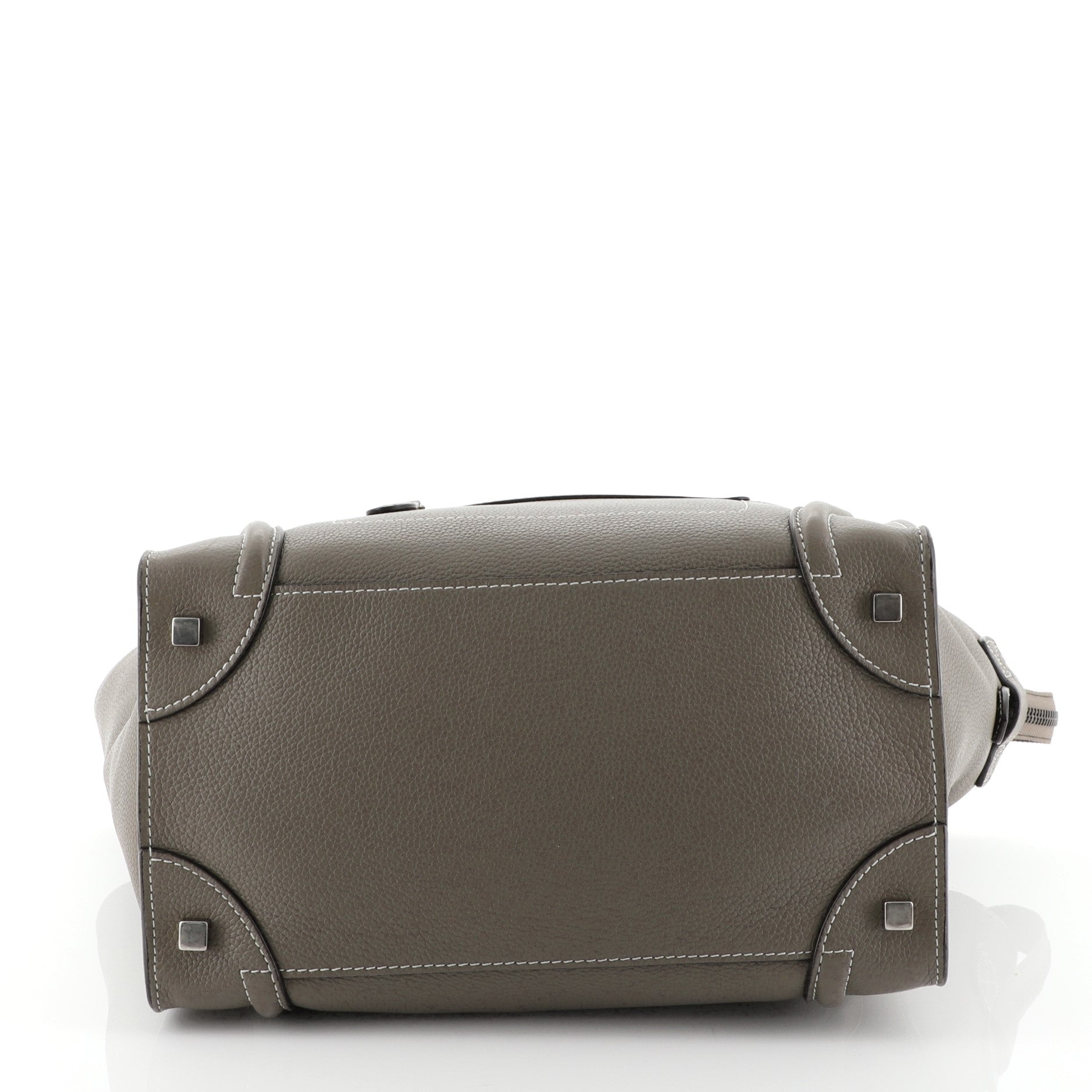 Luggage Handbag Grainy Leather Mini