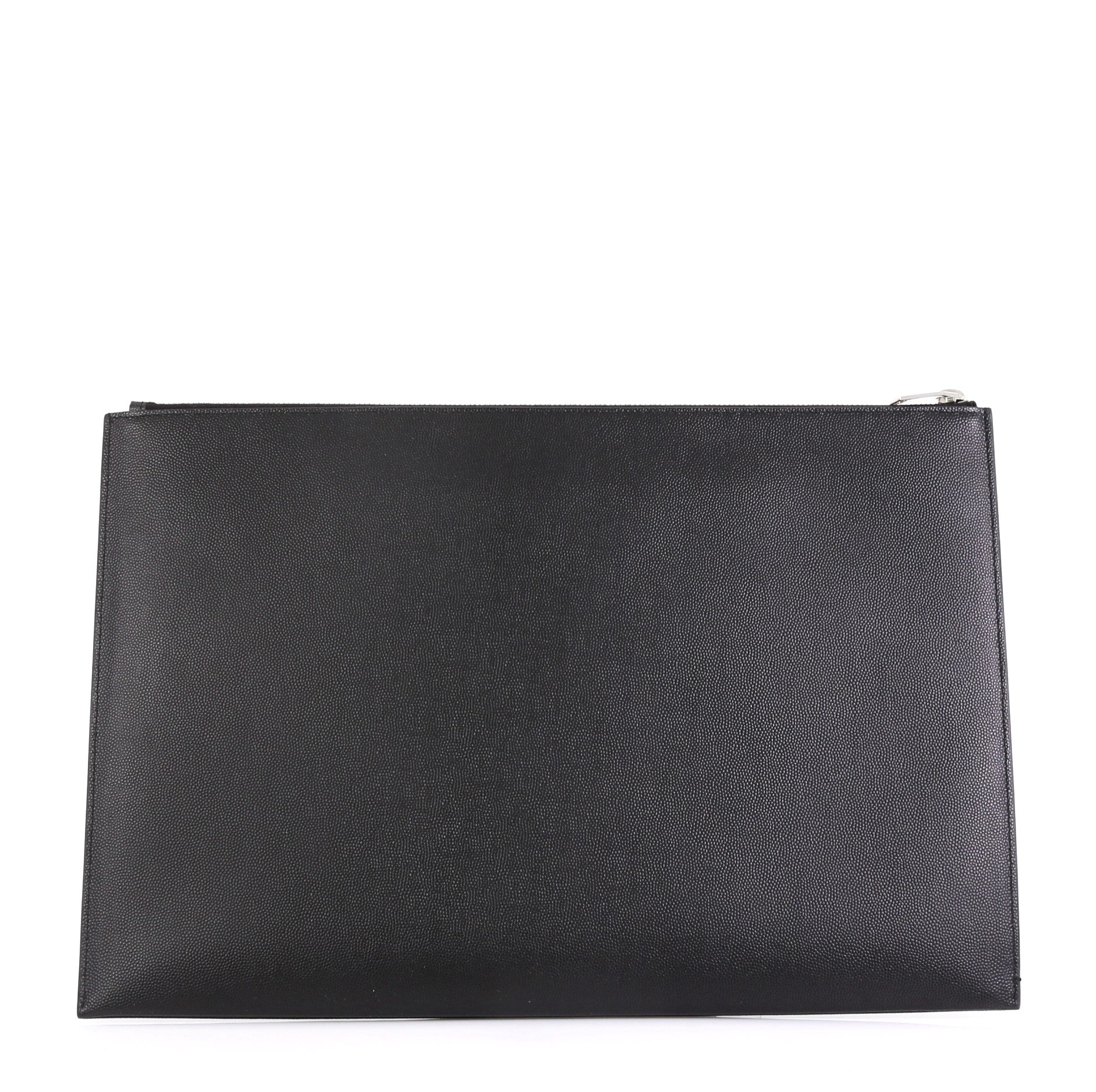 Letters Zip Clutch Leather Large