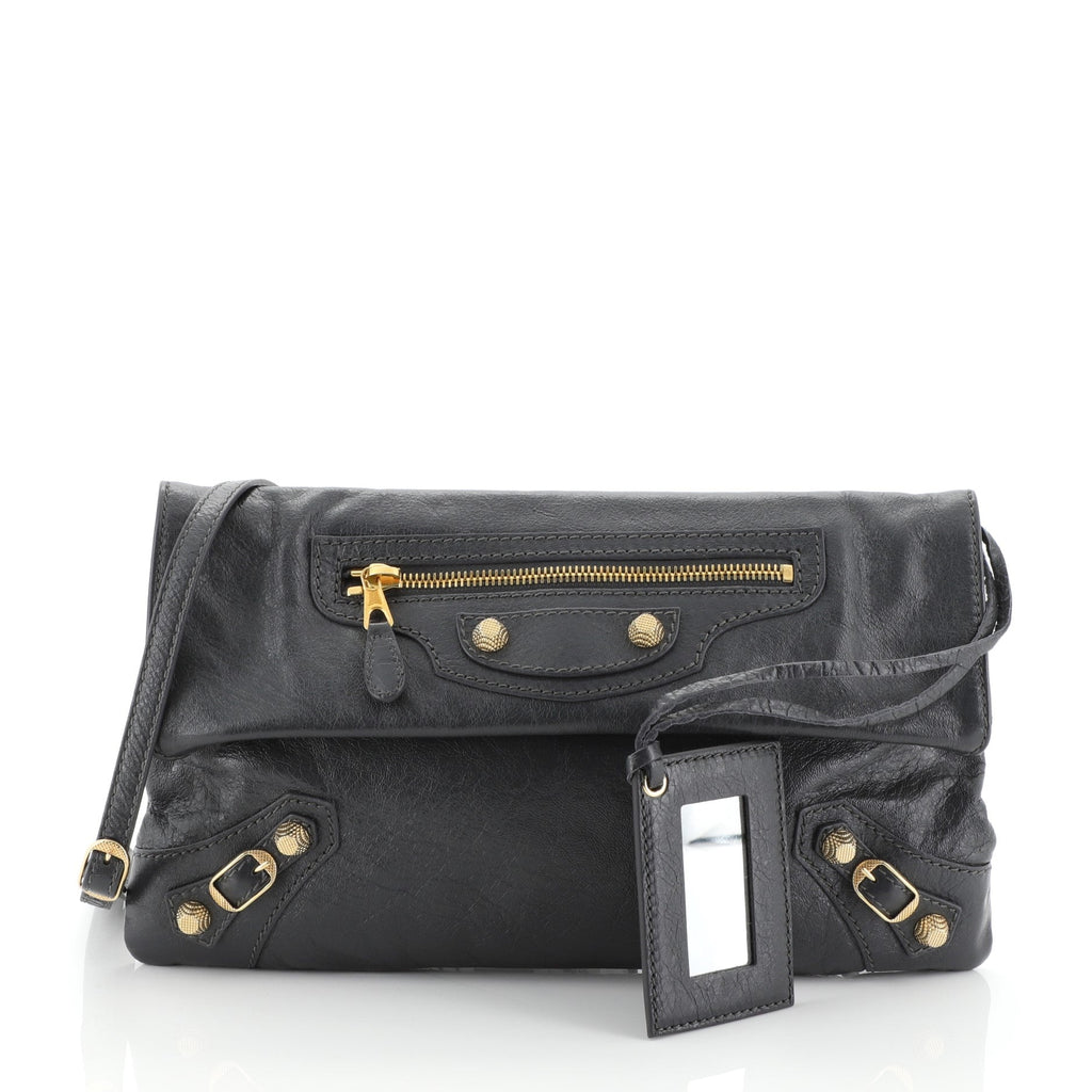 Envelope Clutch Classic Studs Leather