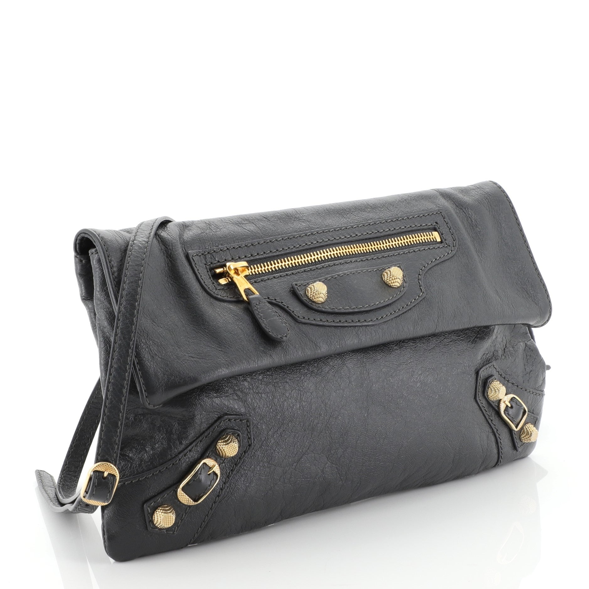 Envelope Clutch Classic Studs Leather