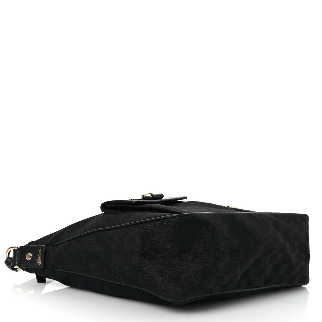 Monogram Pocket Hobo Black