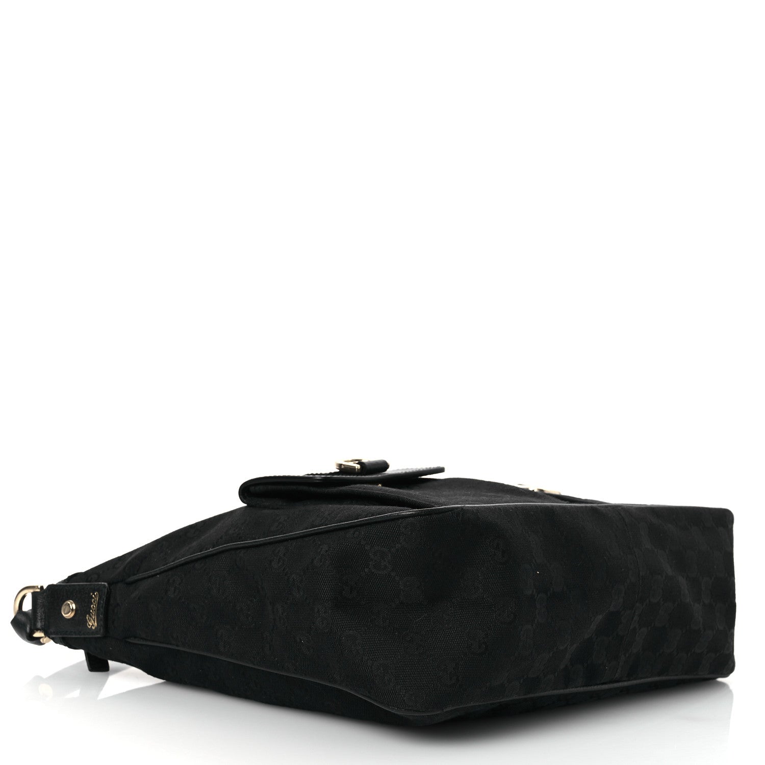 Monogram Pocket Hobo Black
