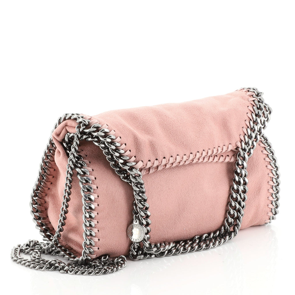 Falabella Fold Over Crossbody Bag Shaggy Deer Mini