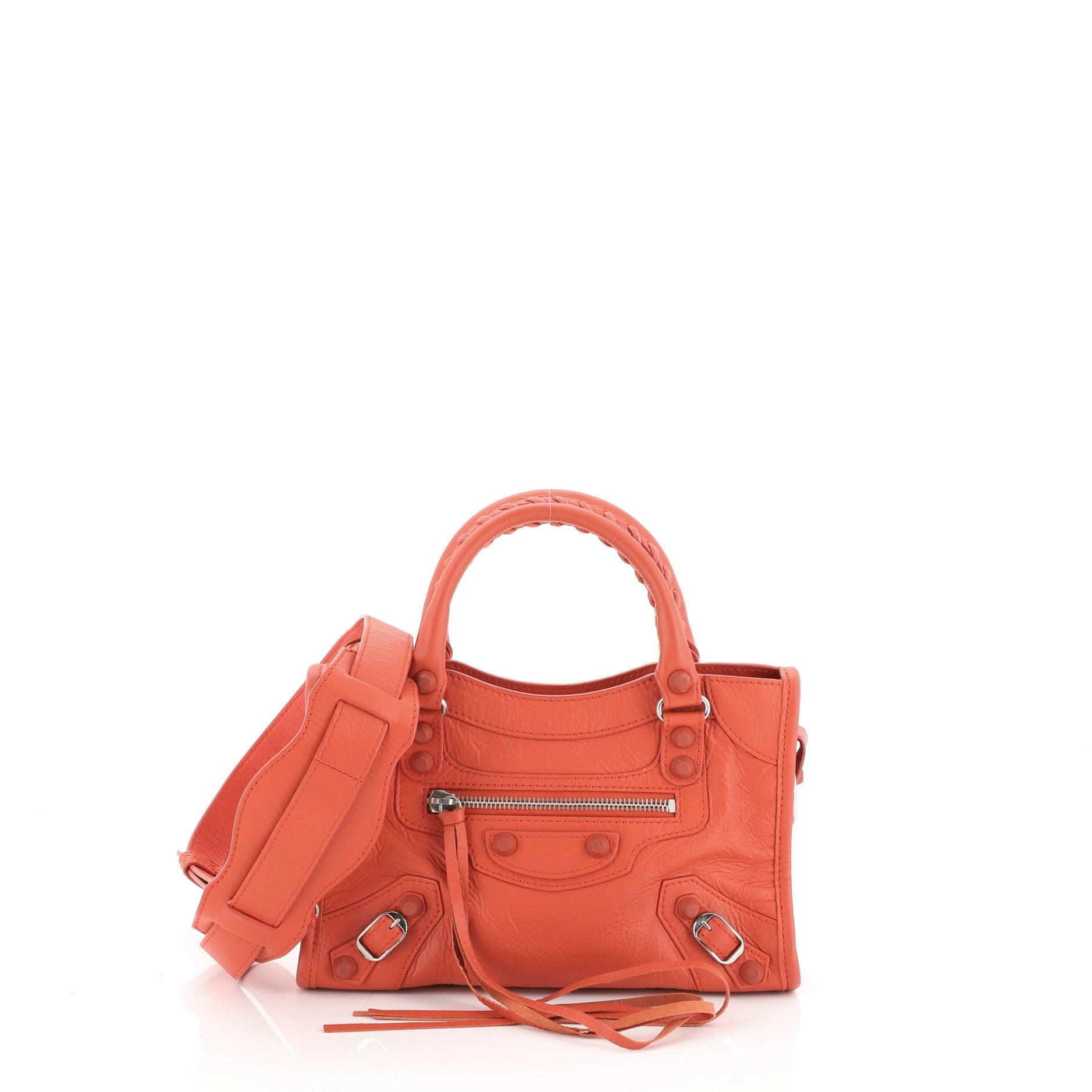 City Rubber Studs Bag Leather Mini