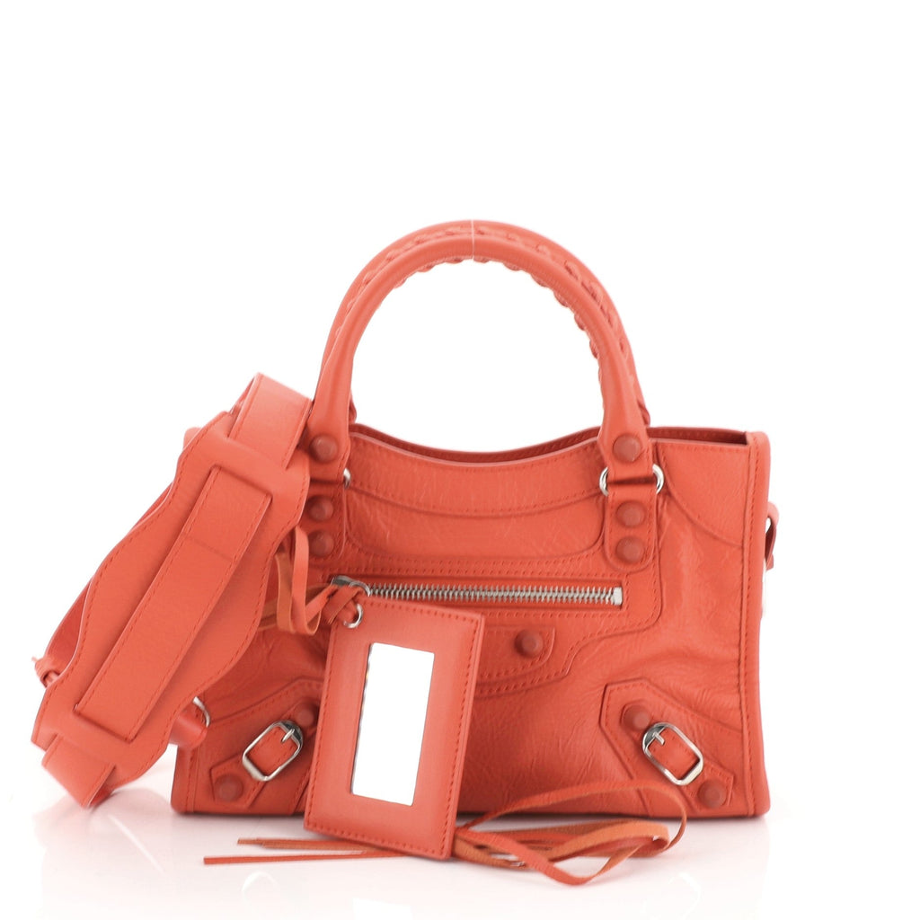 City Rubber Studs Bag Leather Mini
