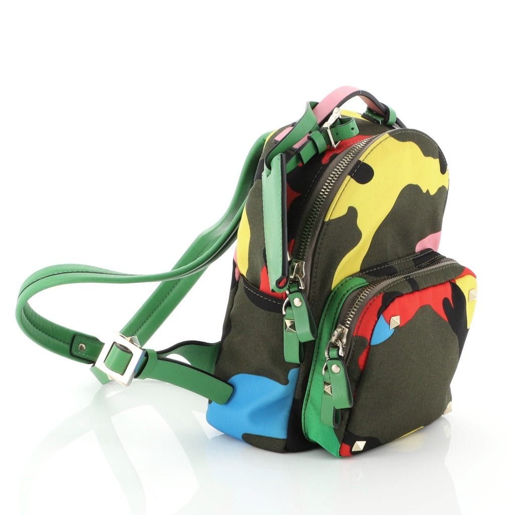 Rockstud Backpack Camo Nylon Mini