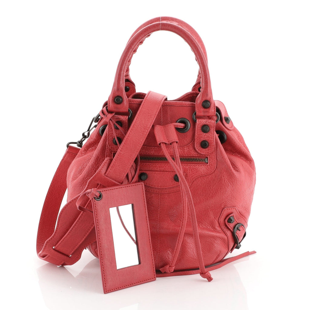 Pom Pon Classic Studs Bag Leather Mini