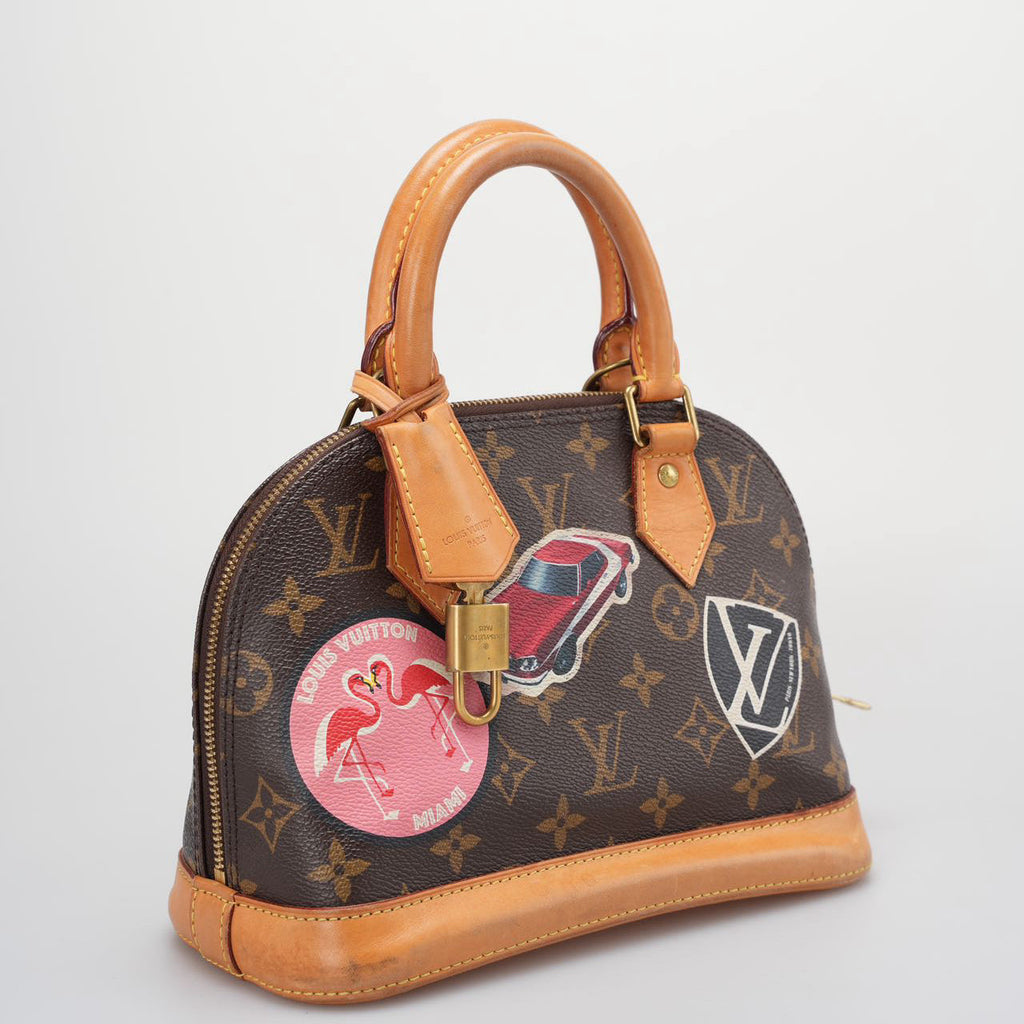 Louis Vuitton Monogram World Tour Alma BB Satchel Bag