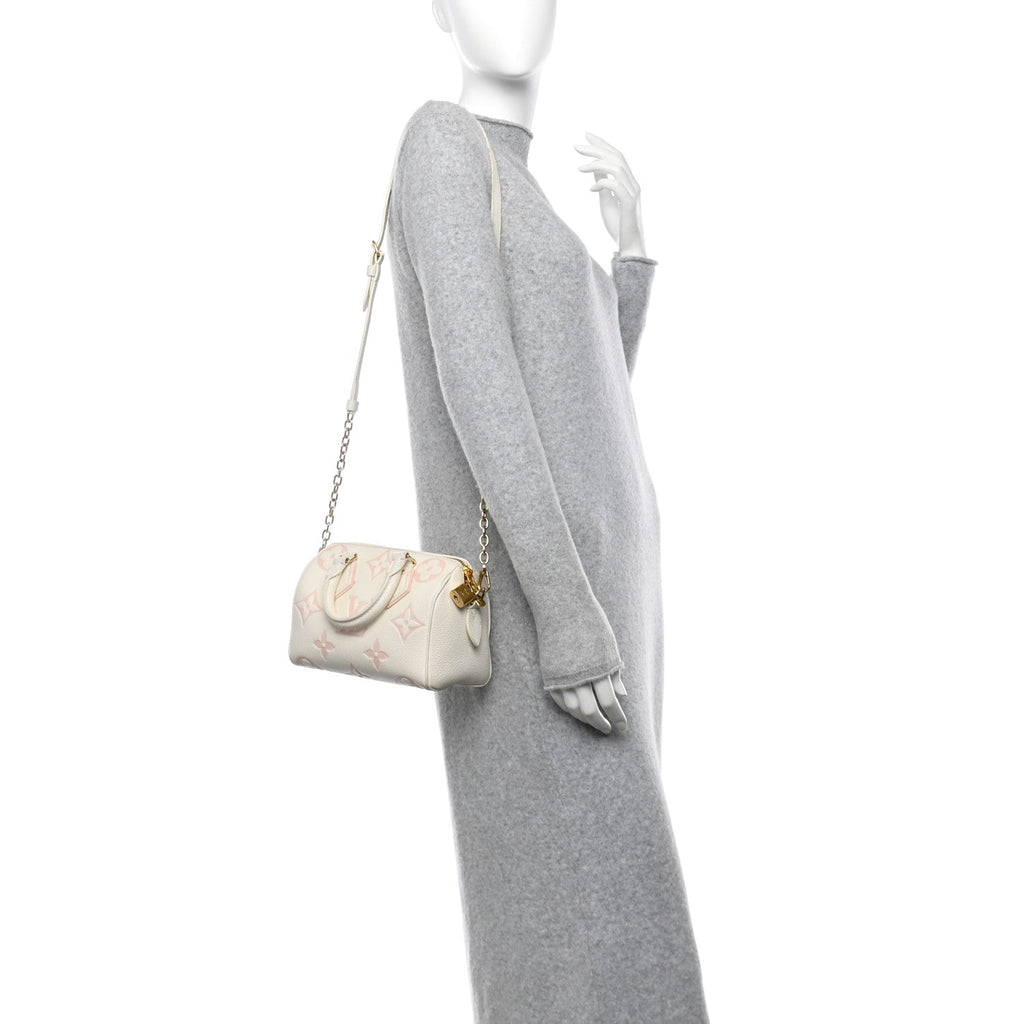 Empreinte Monogram Giant Speedy Bandouliere 20 Latte Chamallow