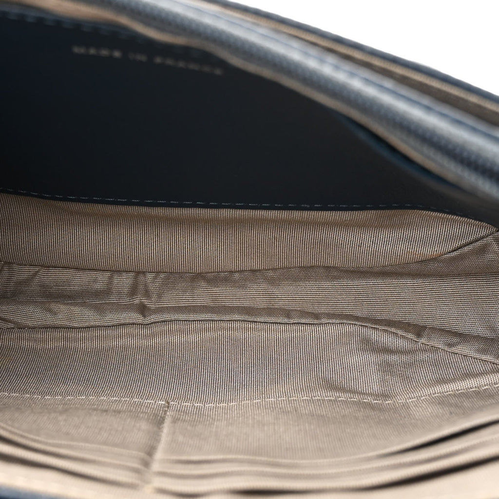 Caviar Half Moon Wallet On Chain WOC Dark Blue