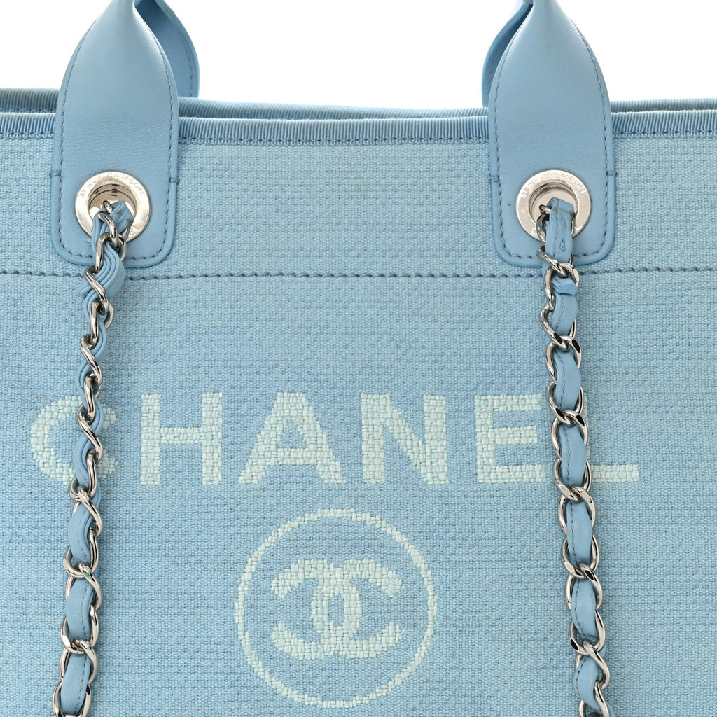 Mixed Fibers Medium Deauville Tote Light Blue