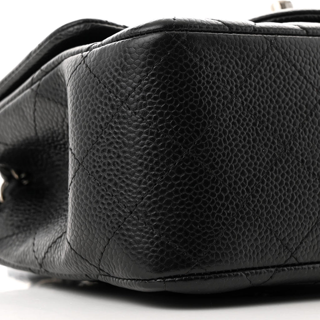 Caviar Quilted Mini Square Flap Black