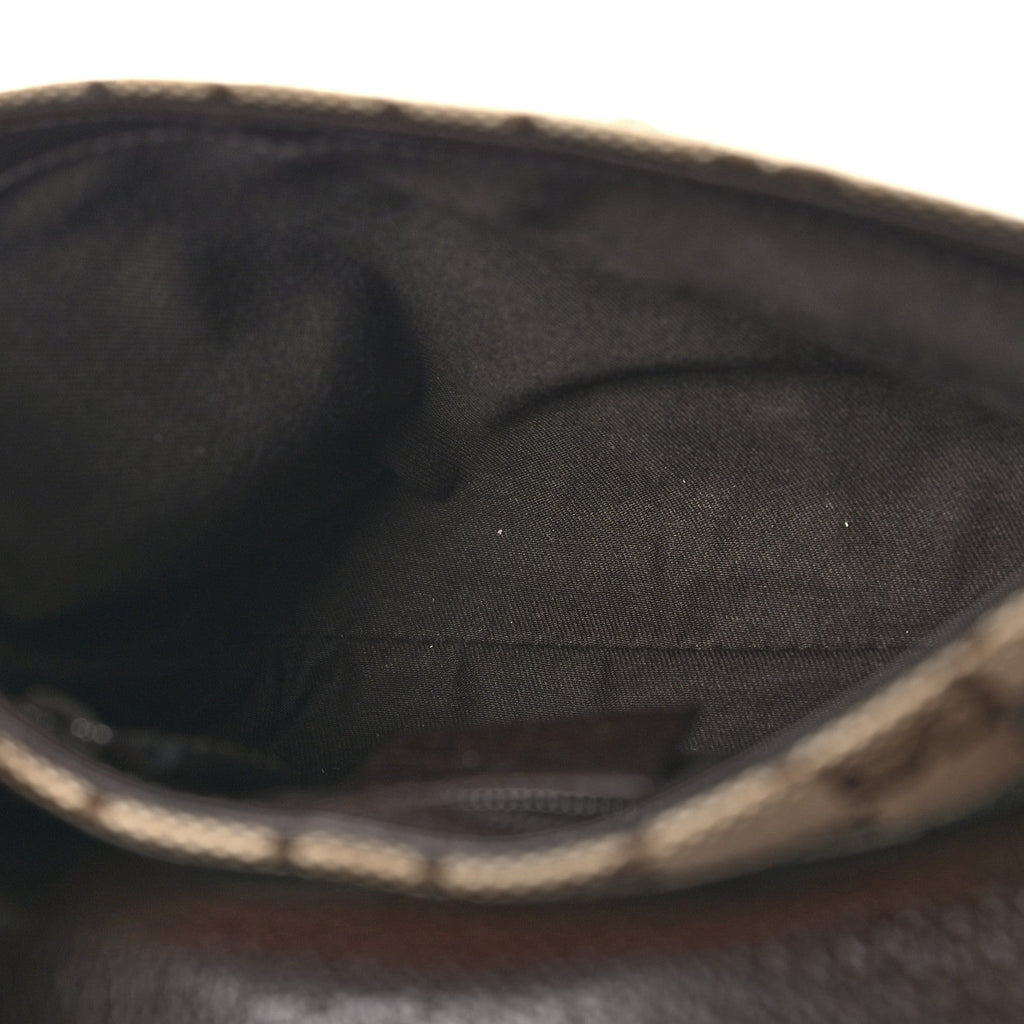 Monogram Waist Pouch Bag Dark Brown