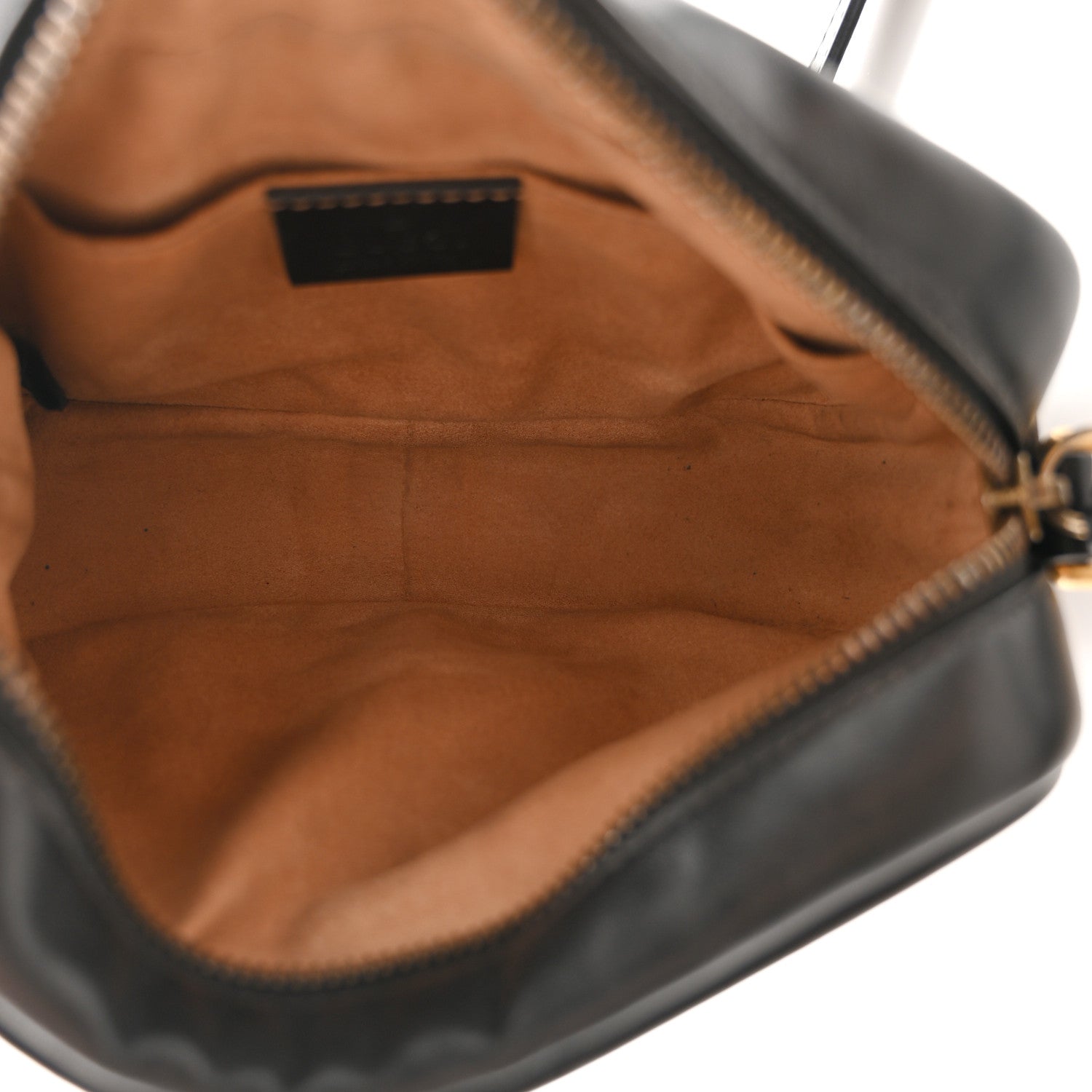Calfskin Matelasse Mini GG Marmont Chain Shoulder Bag Black