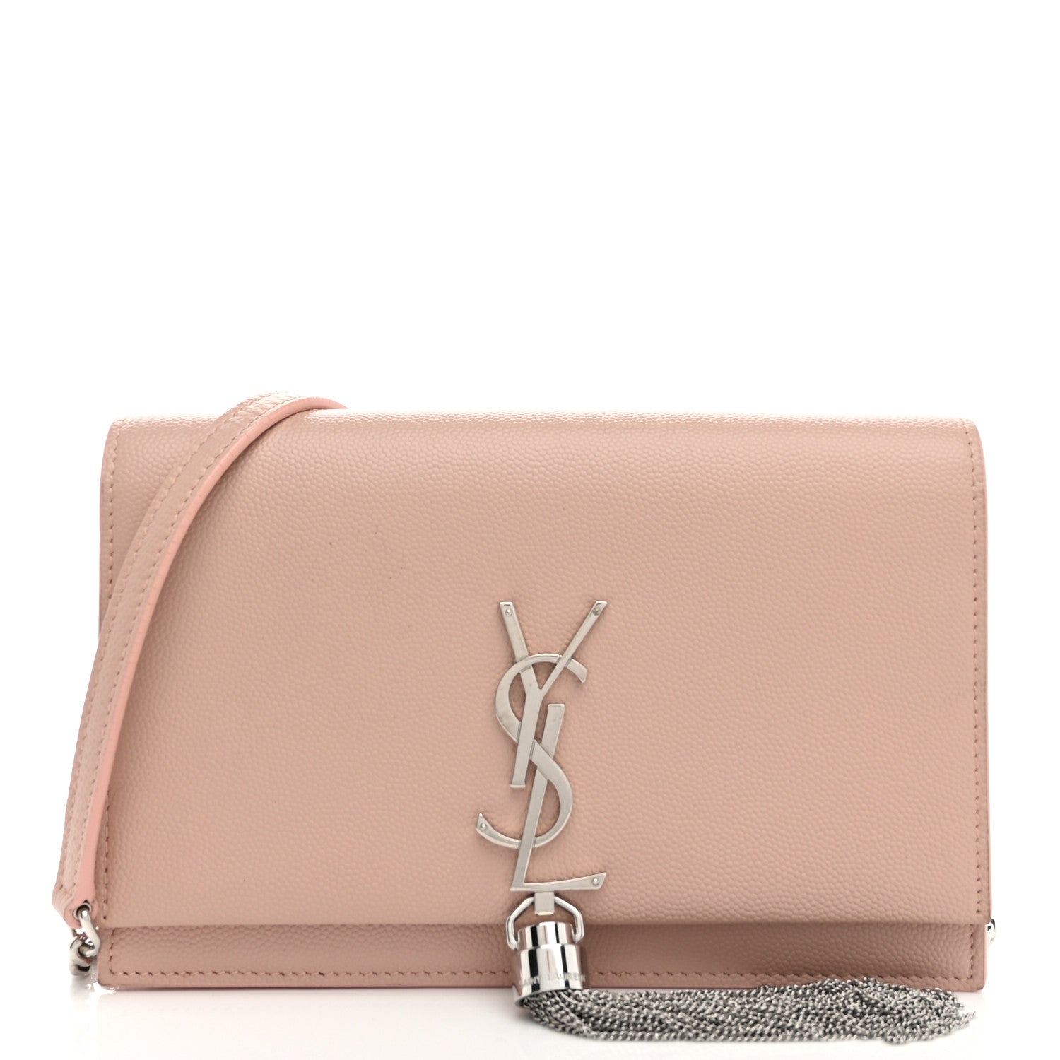 Grain De Poudre Classic Monogram Kate Tassel Chain Wallet Pale Pink