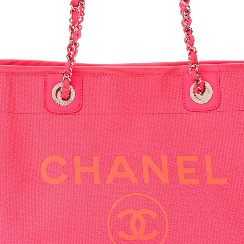 Mixed Fibers Small Deauville Tote Pink Orange