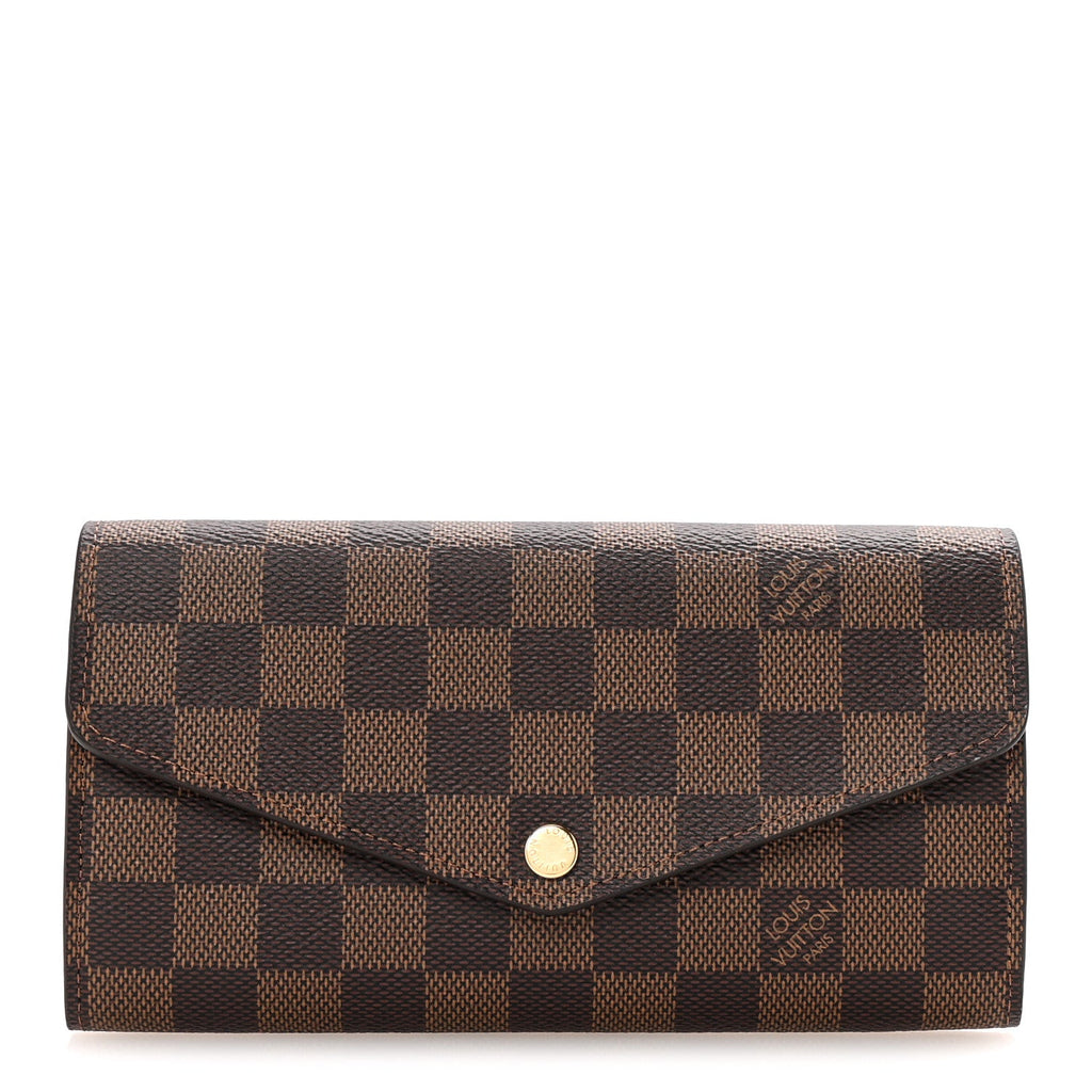 Damier Ebene Sarah Wallet NM Rose Ballerine
