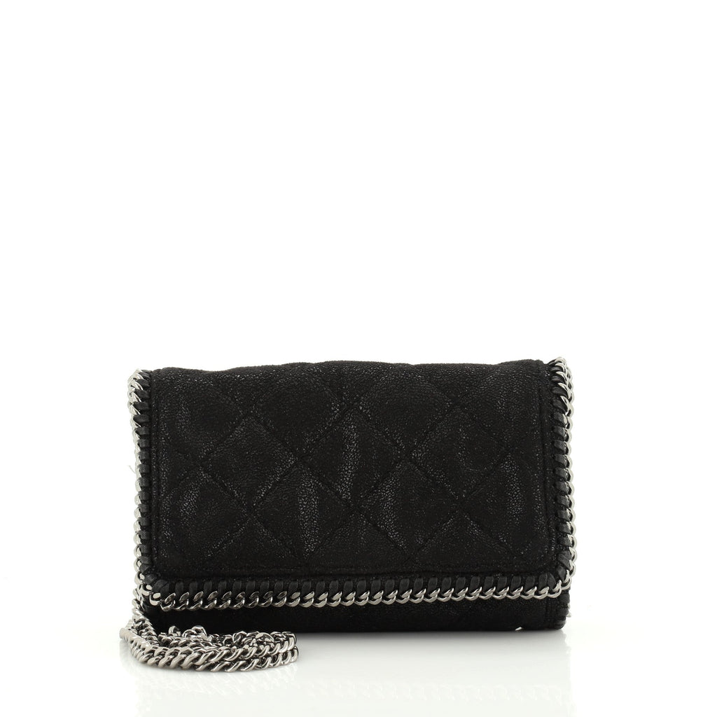 Falabella Flap Crossbody Bag Quilted Shaggy Deer Mini