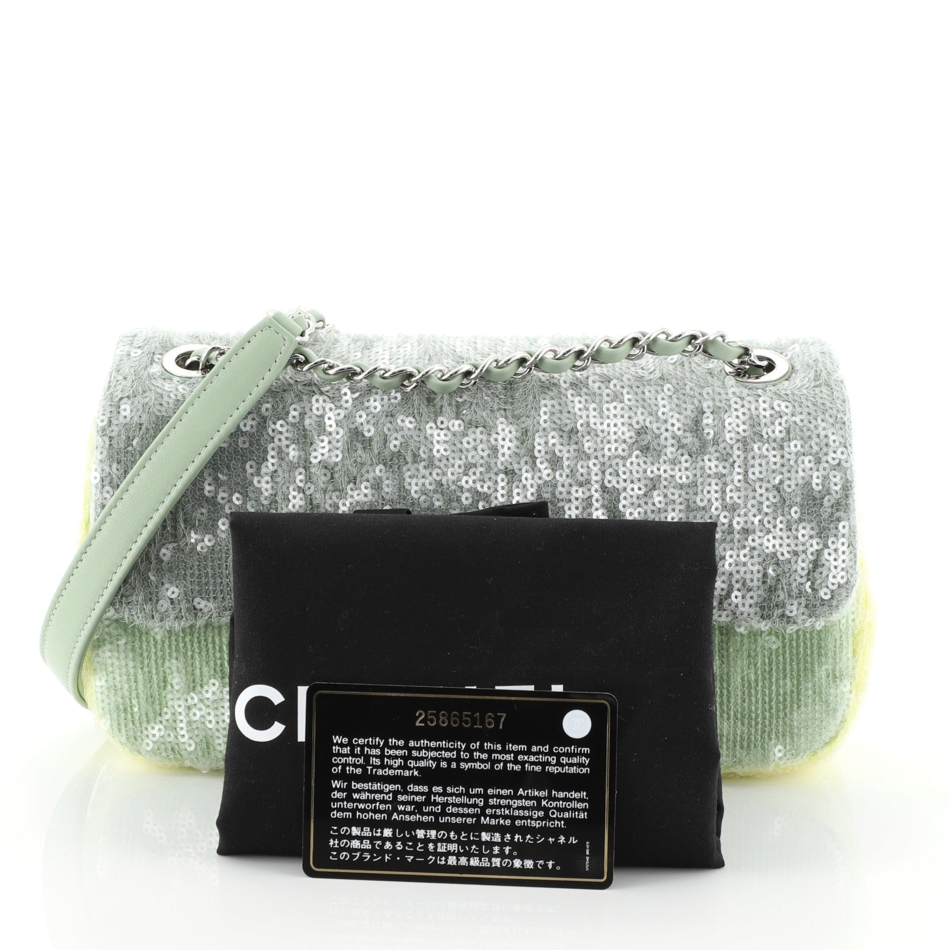 Waterfall CC Flap Bag Sequins Mini