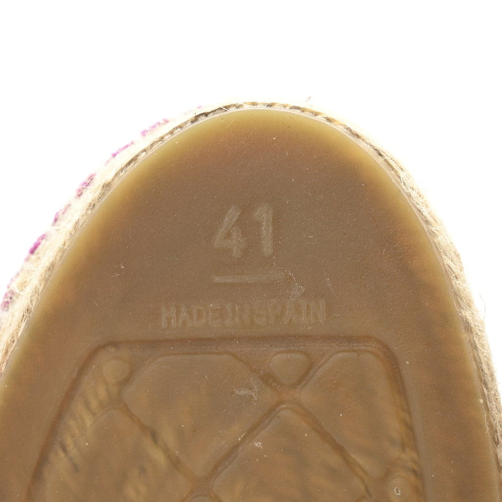 Toile Sequin CC Espadrilles 41 Pink Dark Pink