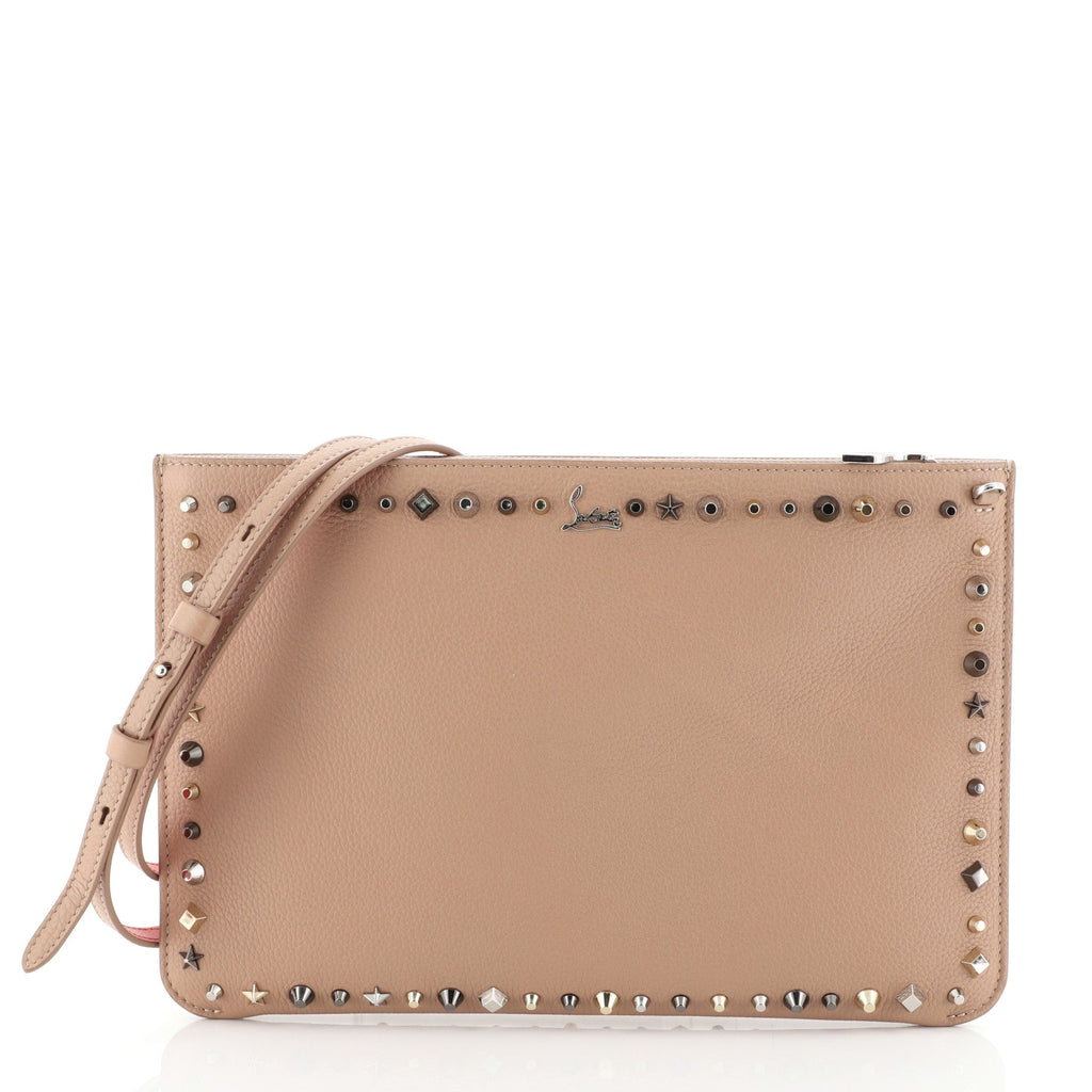Loubiclutch Studded Leather