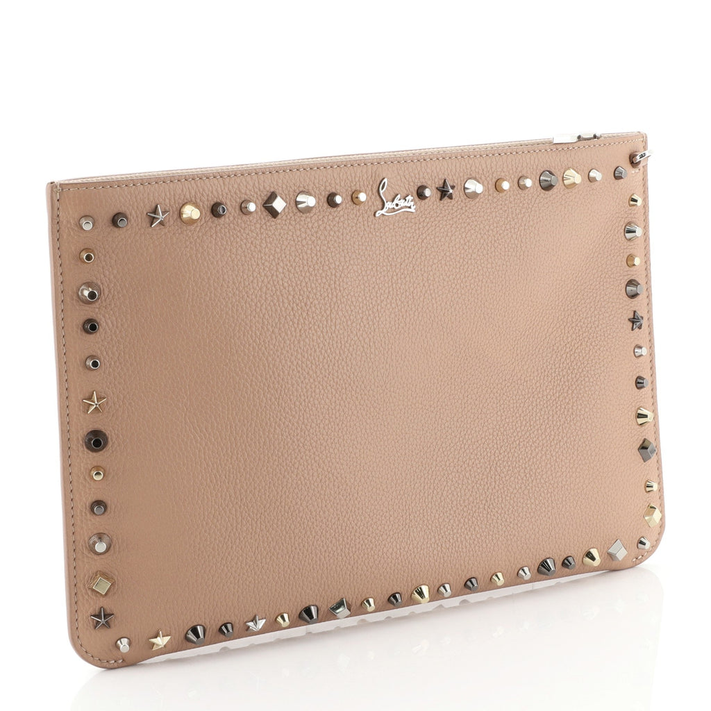 Loubiclutch Studded Leather