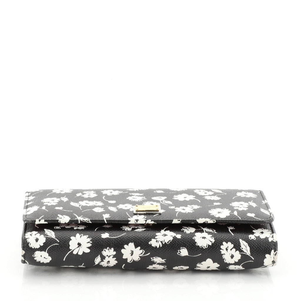 Sicily Wallet on Chain Printed Leather Mini